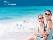 Tablet Screenshot of hotelsantamariafinale.it